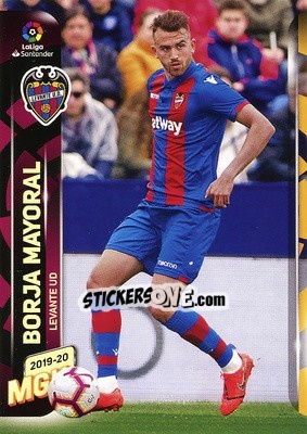 Figurina Borja Mayoral - Liga 2019-2020. Megacracks n. 215 - Panini