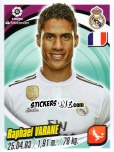 Figurina Raphael Varane - Liga 2018-2019. South America n. 79 - Panini