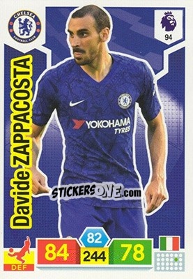 Cromo Davide Zappacosta - English Premier League 2019-2020. Adrenalyn XL n. 94 - Panini