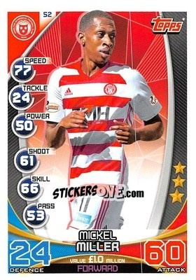 Figurina Mickel Miller - SPFL 2019-2020. Match Attax n. 52 - Topps