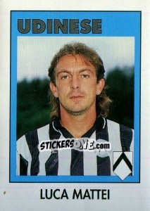 Cromo Luca Mattei - Calcio Flash 1993 n. 314 - Euroflash