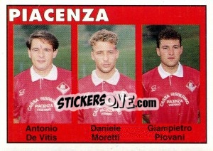 Figurina Antonio De Vitis / Daniele Moretti / Giampietro Piovani - Calcio Flash 1993 n. 372 - Euroflash