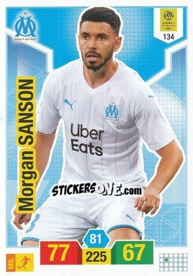 Cromo Morgan Sanson - FOOT 2019-2020. Adrenalyn XL n. 134 - Panini
