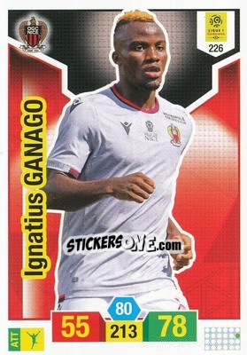 Cromo Ignatius Ganago - FOOT 2019-2020. Adrenalyn XL n. 226 - Panini