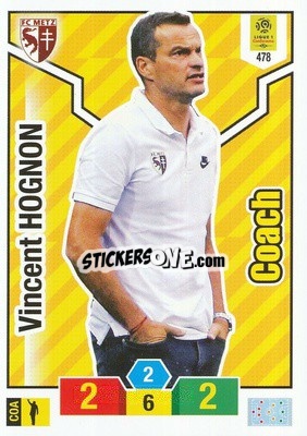 Cromo Vincent Hognon - FOOT 2019-2020. Adrenalyn XL n. 478 - Panini