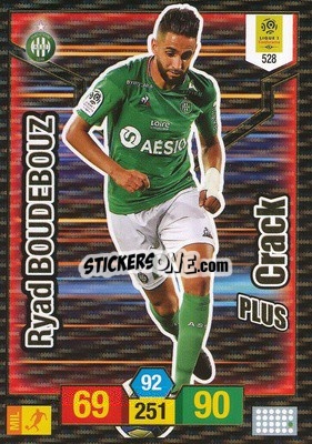Cromo Ryad Boudebouz - FOOT 2019-2020. Adrenalyn XL n. 528 - Panini