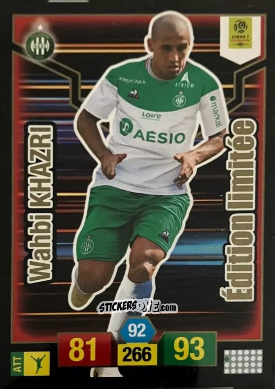 Figurina Wahbi Khazri - FOOT 2019-2020. Adrenalyn XL n. LE-WK - Panini
