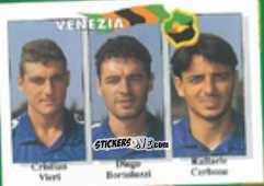 Cromo Cristian Vieri / Diego Bortoluzzi / Raffaele Cerbone - Calcio Flash 1995 n. 392 - Euroflash