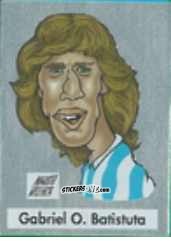 Figurina Gabriel O. Batistuta - Calcio Flash 1995 n. C16 - Euroflash