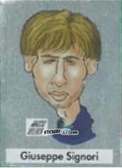Sticker Giuseppe Signori - Calcio Flash 1995 n. C17 - Euroflash
