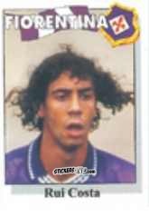 Cromo Rui Costa - Calcio Flash 1995 n. 83 - Euroflash