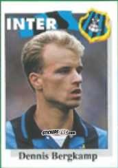 Figurina Dennis Bergkamp - Calcio Flash 1995 n. 140 - Euroflash