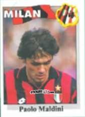 Sticker Paolo Maldini - Calcio Flash 1995 n. 181 - Euroflash