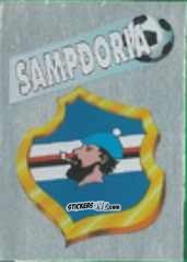 Figurina Scudetto Sampdoria - Calcio Flash 1995 n. SC17 - Euroflash