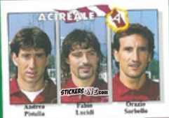 Cromo Andrea Pistella / Fabio Lucidi / Orazio Sorbello - Calcio Flash 1995 n. 324 - Euroflash