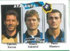Figurina Fabrizio Ferron / Mauro Valentini / Paolo Montero - Calcio Flash 1995 n. 333 - Euroflash