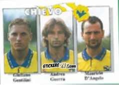 Figurina Giuliano Gentilini / Andrea Guerra / Maurizio D'Angelo - Calcio Flash 1995 n. 342 - Euroflash