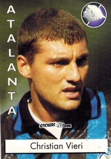 Cromo Christian Vieri - Calcio Flash 1996 n. 16 - Euroflash