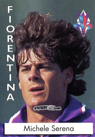 Cromo Michele Serena - Calcio Flash 1996 n. 75 - Euroflash