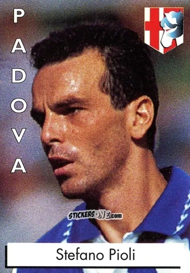 Sticker Stefano Pioli - Calcio Flash 1996 n. 185 - Euroflash
