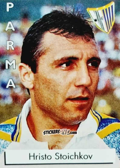 Figurina Hristo Stoichkov - Calcio Flash 1996 n. 215 - Euroflash