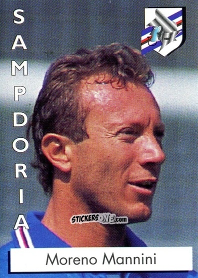 Cromo Moreno Mannini - Calcio Flash 1996 n. 253 - Euroflash
