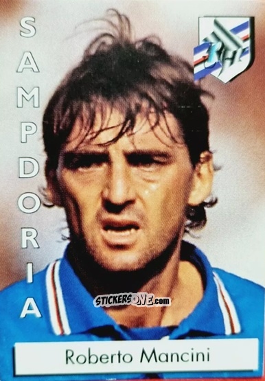 Sticker Roberto Mancini - Calcio Flash 1996 n. 263 - Euroflash