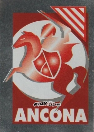 Figurina Scudetto Ancona - Calcio Flash 1996 n. SC19 - Euroflash