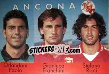 Cromo Orlandoni Paolo / Gianluca Franchini / Stefano Ricci - Calcio Flash 1996 n. 321 - Euroflash
