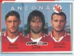 Cromo Mario Lemme / Fabio Lucidi / Edoardo Artistico - Calcio Flash 1996 n. 324 - Euroflash