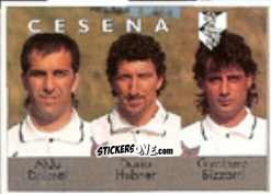 Cromo Aldo Dolcetti / Dario Hubner / Girolamo Bizzarri - Calcio Flash 1996 n. 340 - Euroflash