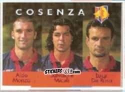 Figurina Aldo Monza / Salvatore Miceli / Luigi De Rosa - Calcio Flash 1996 n. 347 - Euroflash