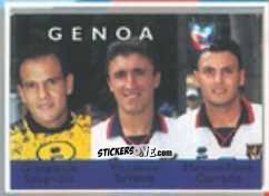 Cromo Gianpaolo Spagnulo / Vincenzo Torrente / Massimiliano Corrado - Calcio Flash 1996 n. 357 - Euroflash