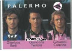 Figurina Gianluca Berti / Giancarlo Ferrara / Giovanni Caterino - Calcio Flash 1996 n. 365 - Euroflash