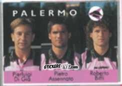 Figurina Pierluigi Di Gia / Pietro Assennato / Roberto Biffi - Calcio Flash 1996 n. 366 - Euroflash