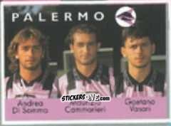 Cromo Andrea Di Somma / Maurizio Cammarieri / Gaetano Vasari - Calcio Flash 1996 n. 368 - Euroflash