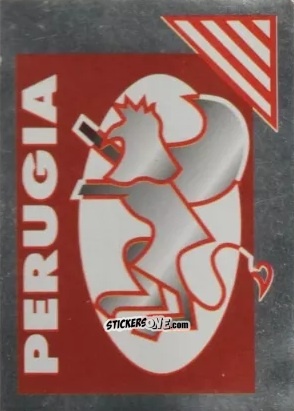 Cromo Scudetto Perugia - Calcio Flash 1996 n. SC31 - Euroflash