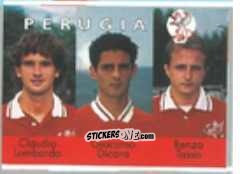 Figurina Claudio Lombardo / Giacomo Dicara / Renzo Tasso - Calcio Flash 1996 n. 370 - Euroflash