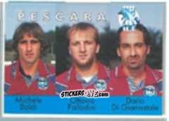 Cromo Michele Baldi / Ottavio Palladini / Dario Di Giannatale - Calcio Flash 1996 n. 375 - Euroflash