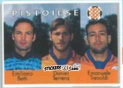 Figurina Emiliano Betti / Daniel Terrera / Emanuele Tresoldi - Calcio Flash 1996 n. 377 - Euroflash
