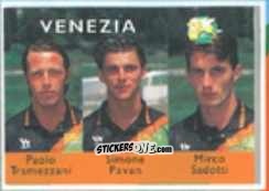Sticker Paolo Tramezzani / Simone Pavan / Mirco Sadotti - Calcio Flash 1996 n. 394 - Euroflash
