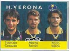 Figurina Fabrizio Casazza / Marco Baroni / Paolo Vanoli - Calcio Flash 1996 n. 397 - Euroflash