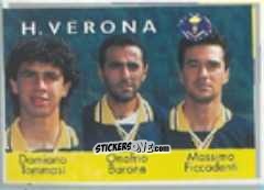 Sticker Damiano Tommasi / Onofrio Barone / Massimo Ficcadenti - Calcio Flash 1996 n. 399 - Euroflash