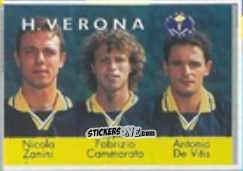 Figurina Nicola Zanini / Fabrizio Cammarata / Antonio De Vitis - Calcio Flash 1996 n. 400 - Euroflash