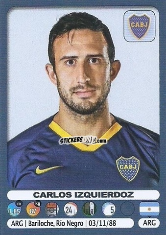 Figurina Carlos Izquierdoz - Fùtbol Argentino 2019-2020 n. 104 - Panini