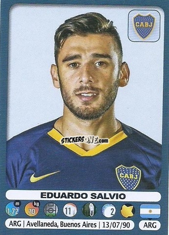 Figurina Eduardo Salvio - Fùtbol Argentino 2019-2020 n. 111 - Panini
