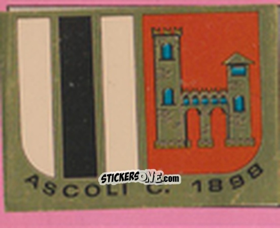 Figurina Scudetto Ascoli - Calcio Flash 1981 n. SC3 - Edizioni Flash