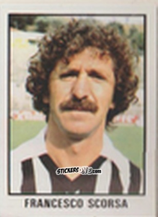 Sticker Francesco Scorsa - Calcio Flash 1981 n. 7 - Edizioni Flash