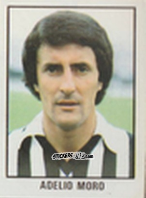Sticker Adelio Moro - Calcio Flash 1981 n. 11 - Edizioni Flash