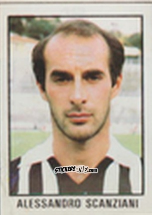 Figurina Alessandro Scanziani - Calcio Flash 1981 n. 12 - Edizioni Flash